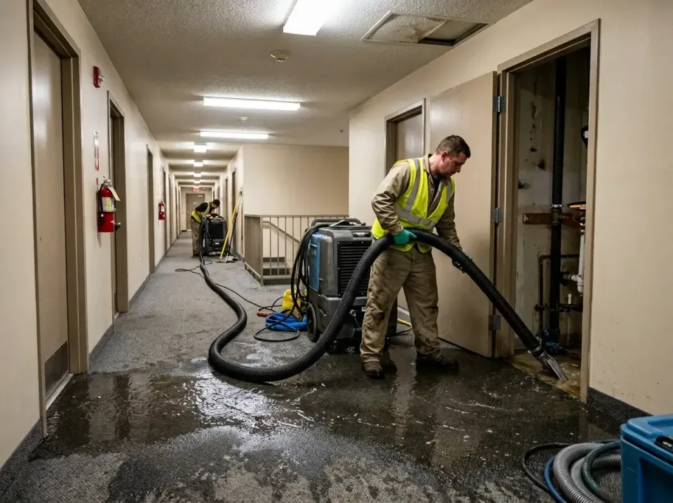 multi-unit-apartment-hallway-f-005 — frequently asked questions, Emergency Burst Pipe Water Extraction & Removal in Rigby, ID